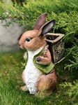 Кашпо для цветов Заяц с корзинкой U09092 U09092 - фото 76361