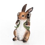 Кашпо для цветов Заяц с корзинкой U09092 U09092 - фото 76368