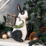 Кашпо для растений Заяц с корзинкой U09092-WBL полистоун U09092-WBL - фото 76401