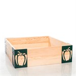 Высокая грядка из дерева с угловыми кронштейнами для дачи 810-008Gr 810-008Gr - фото 76494