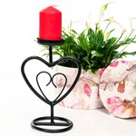 Подсвечник, цвет: чёрный