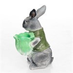 Кашпо для цветов заяц U09093-Gray