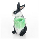 Кашпо для цветов заяц U09093-WBL