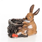 Цветочное кашпо Зайчиха