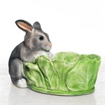 Кашпо Заяц с капустой