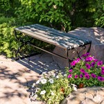 Садовая скамейка из металла Садовая скамейка из металла