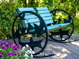 Садовое кресло-качалка 2-х местное 301-002B металл и ДПК - фото 80341 Садовое кресло-качалка 2-х местное 301-002B металл и ДПК - фото 80341