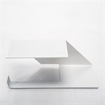 держатель для туалетной бумаги настенный металлический белый