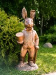фигура заяц во фраке, цв бронза