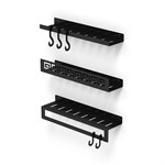 комплект настенных полок цв.черный