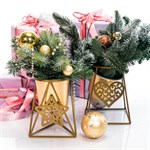 Кованая подставка для цветов из металла