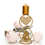 Подсвечник Золотая Елка кованый на одну свечу 607-068G - фото 84673