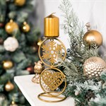 Подсвечник Золотое сердце на одну свечу 607-067G - фото 84676