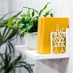 комплект кронштейнов цв.белый для полки