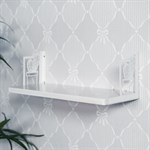 комплект кронштейнов цв.белый для полки