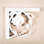 металлические декоративные кронштейны белого цвета