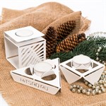 новогодний декор в белом исполнении