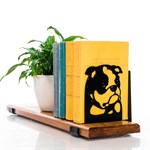 подставка для книг на полке