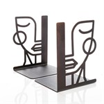 ограничитель для книг цв.коричневый