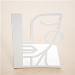 ограничитель для книг цв.белый