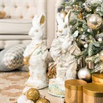 новогодняя фигура заяц в покраске