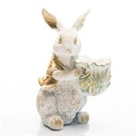 кашпо заяц с капустой