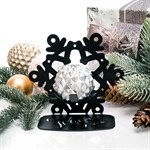 Подсвечник Снежинка металл для одной свечи 730-007 - фото 87250