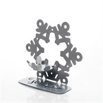 Подсвечник Снежинка металл для одной свечи 730-007 - фото 87252