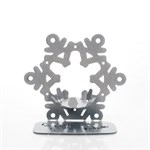 Подсвечник Снежинка металл для одной свечи 730-007 - фото 87253