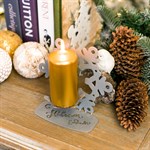 Подсвечник Снежинка металл для одной свечи 730-007 - фото 87256