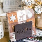 салфетница металлическая