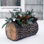 Кашпо для цветов Бревно U09197 ППУ пенополиуретан U09197 ППУ - фото 88693