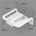 Полка для цветов металлическая