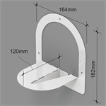 Металлическая полка для цветов
