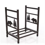 Кованая дровница для дачи