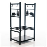 Дровница 103-208R-B металлическая