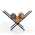 Дровница металлическая