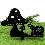 Садовая фигура металлическая Гриб 801-109 - фото 90035