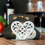 Салфетница Сердце 703-016