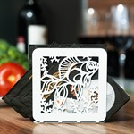 Салфетница металлическая