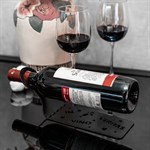 настольная металлическая бутылочница цв.черный