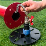 металлическое крепление для водоразборной колонки