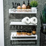 комплект полок для ванной цв.белый