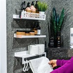 металлические аксессуары для ванной