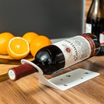 металлическая бутылочница цв.белый