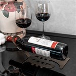 металлическая бутылочница цв.коричневый металлическая бутылочница цв.коричневый