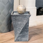 Фонтан декоративный настольный с шаром U09200 полистоун, высота 38 см U09200 - фото 92061