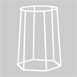 подставка лофт цв.белый