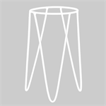 Подставка для цветов в стиле лофт цв.белый