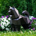 полигональная металлическая фигура